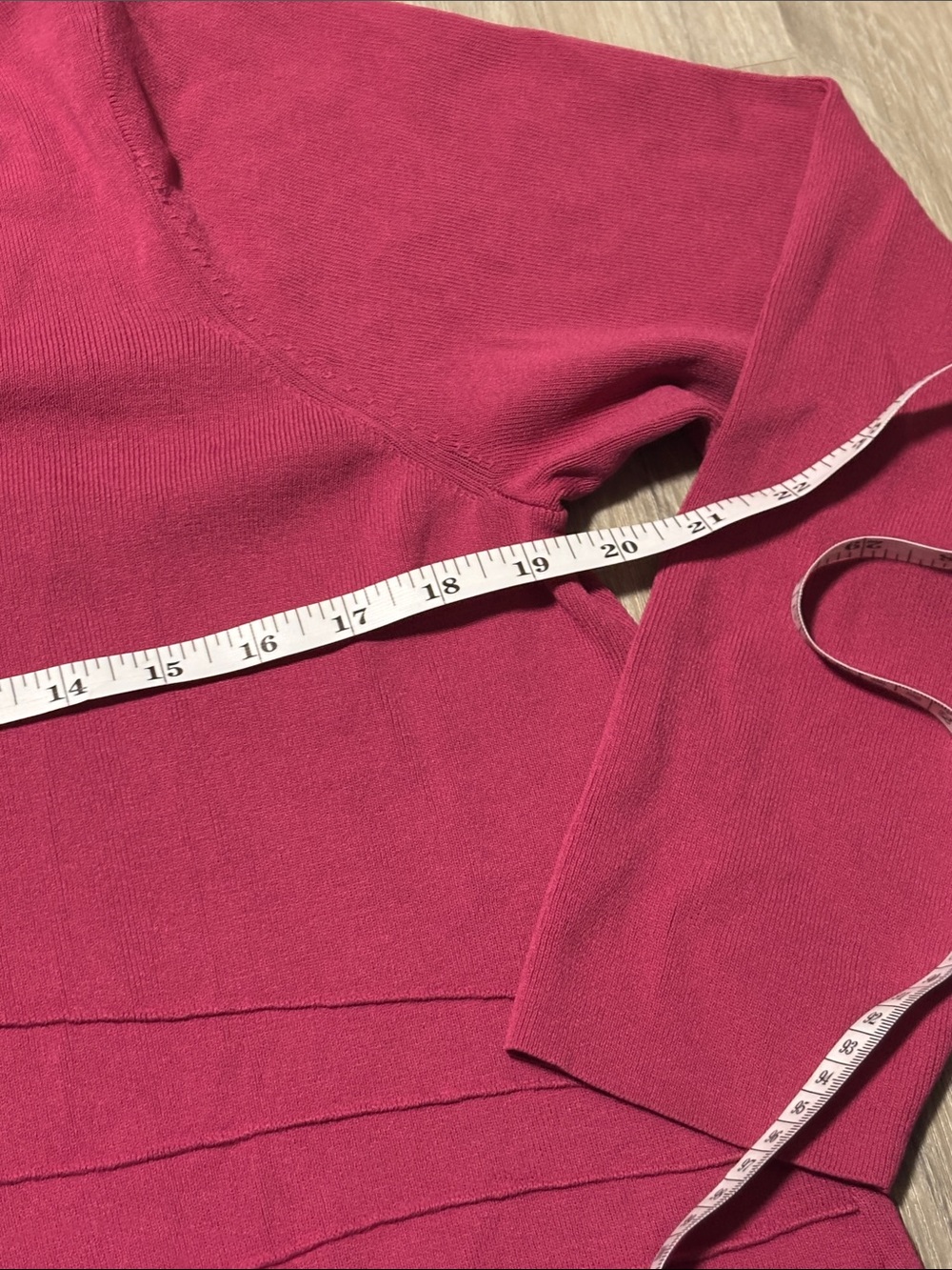 Addition Elle Raspberry Scoop Neck Long Sleeve Top - Picture 2 of 3